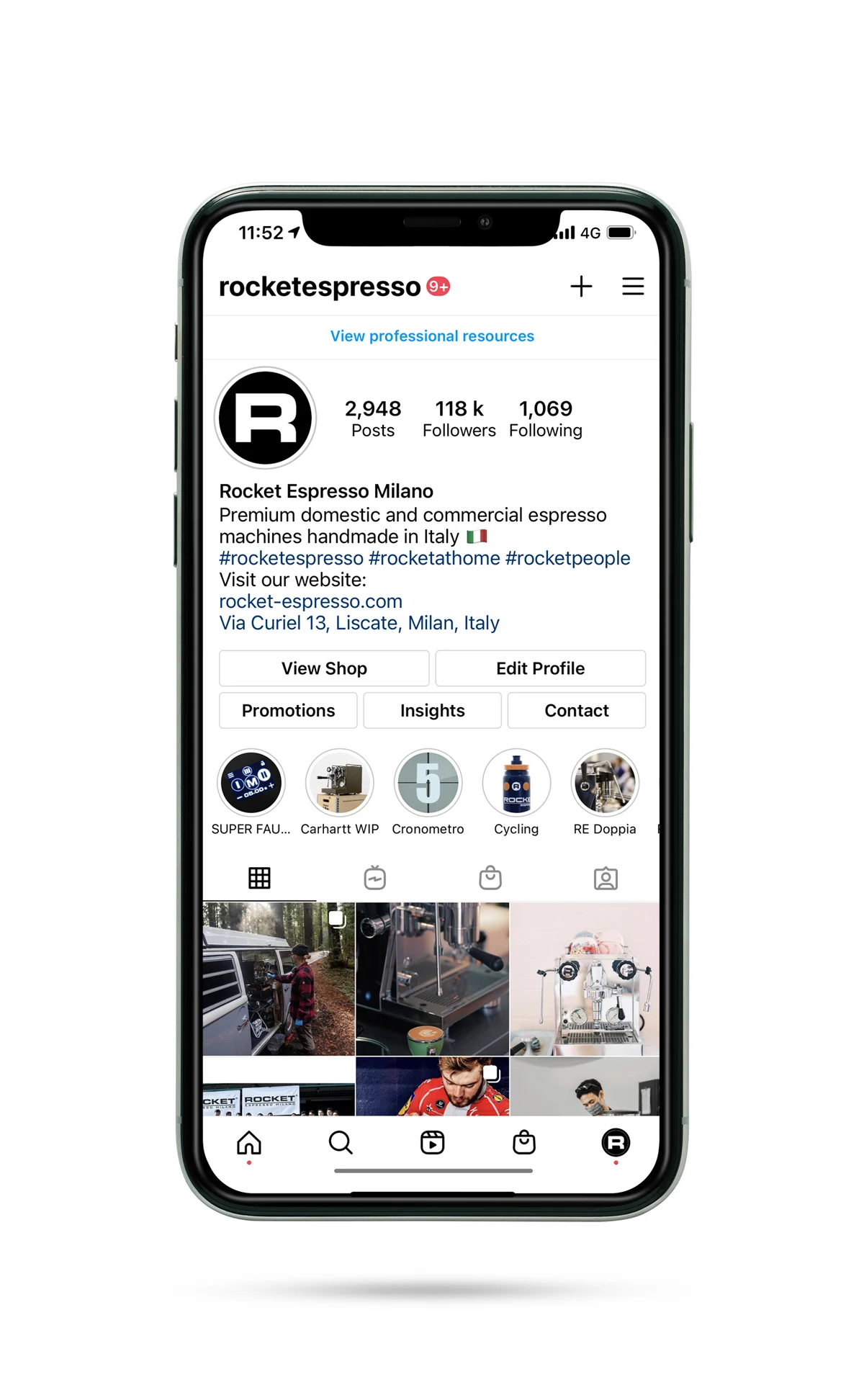 Archived Rocket Espresso Instagram grid