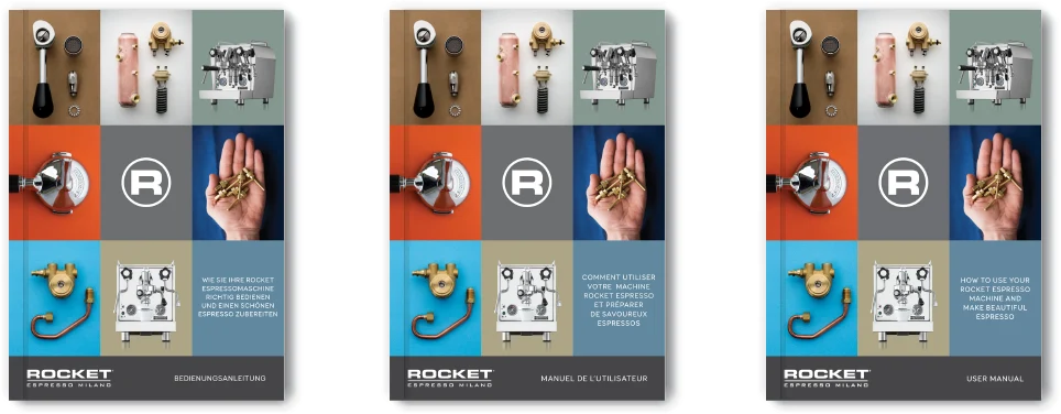 Manual covers from the original Rocket website archive